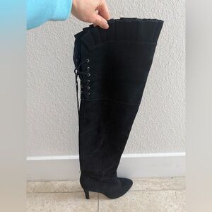 Kelsi Dagger Elegant Black Over-the-Knee Boots